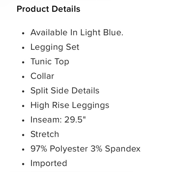 Go What You Need Legging Set | Light Blue - Picture 6 of 7